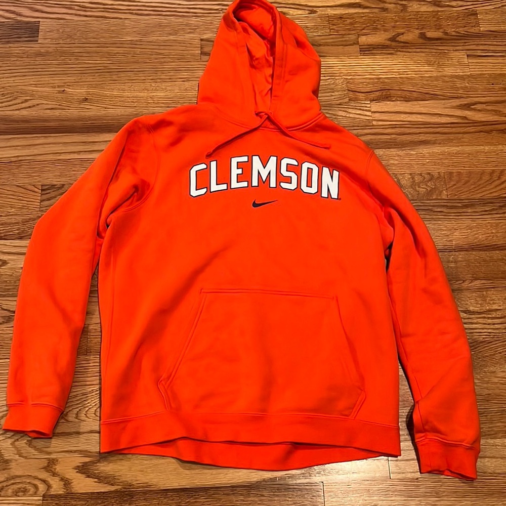 Clemson Nike Mens Hoodie. Size Large
